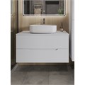 Orange Line Li-100TuwMDF+B07-540W тумба с раковиной подвесная 100 см, белый Li-100TuwMDF+B07-540W - фото 49500