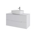 Orange Line Li-100TuwMDF+B07-540W тумба с раковиной подвесная 100 см, белый Li-100TuwMDF+B07-540W