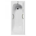 Чугунная ванна Concept 160x70x42 с дугообразными ручками оружейная сталь и антискользящим покрытием VCO1607042H/VH0015GM-AS