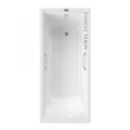 Чугунная ванна Devon 170x70x45 с квадратными ручками матовое золото VDV1707045H/VH0012MGD