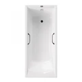 Чугунная ванна Devon 175x70x45 с квадратными ручками матовое золото VDV1757045H/VH0012MGD