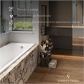 Чугунная ванна Devon 180x70x45 с квадратными бронзовыми ручками VDV1807045H/VH0012BR