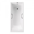 Чугунная ванна Devon 180x70x45 с квадратными золотыми ручками VDV1807045H/VH0012GD