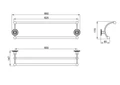 Полотенцедержатель двойной Timo Nelson 150056/00 chrome 4620760396128