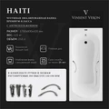 Чугунная ванна Haiti 170x80x42 с хромированными ручками и антискользящим покрытием VHT1708042H/VH008CH-AS