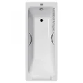 Чугунная ванна Italon 170x70x45 с квадратными бронзовыми ручками VIT1707045H/VH0012BR