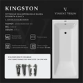 Чугунная ванна Kingston 180x80x50 с антискользящим покрытием VKN1808050-AS