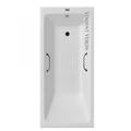 Чугунная ванна Kingston 180x80x50 с хромированными ручками VKN1808050H/E60327CH