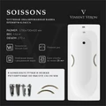 Чугунная ванна Soissons 170x70x42 с дугообразными бронзовыми ручками VCN1707042H/VH0015BR