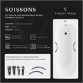 Чугунная ванна Soissons 170x70x42 с дугообразными хромированными ручками VCN1707042H/VH0015CH