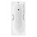 Чугунная ванна Soissons 170x70x42 с квадратными ручками матовое золото VCN1707042H/VH0012MGD