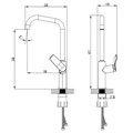 Смеситель для кухонной мойки Azario Абилити высокий излив, керамический картридж, черный матовый (AZ-VQR568073PA) AZ-VQR568073PA