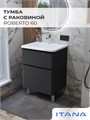 Тумба с раковиной в ванную ИТАНА Роберто, напольная 4657839166238