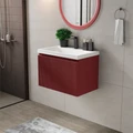 Тумба с раковиной в ванную ИТАНА Кейт, подвесная,  1 ящик 4657836467215
