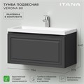 Тумба с раковиной в ванную ИТАНА Верона, подвесная 4657792954613