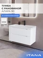 Тумба с раковиной в ванную ИТАНА Алара, подвесная 4657854643646
