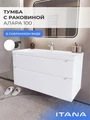 Тумба с раковиной в ванную ИТАНА Алара, подвесная 4657854643646