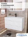 Тумба с раковиной в ванную ИТАНА Алекса, подвесная 4657773602168