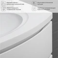 Тумба с раковиной в ванную ИТАНА Арко  подвесная, Графит 4657828217613