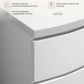 Тумба с раковиной в ванную ИТАНА Арко  подвесная, Графит 4657828217613