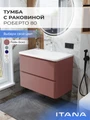 Тумба с раковиной в ванную ИТАНА Роберто, подвесная 4657865076969
