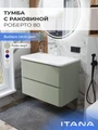 Тумба с раковиной в ванную ИТАНА Роберто, подвесная 4657865076969