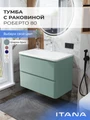 Тумба с раковиной в ванную ИТАНА Роберто, подвесная 4657865076969