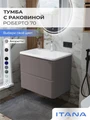 Тумба с раковиной в ванную ИТАНА Роберто, подвесная 4657865076969