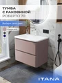 Тумба с раковиной в ванную ИТАНА Роберто, подвесная 4657865076969