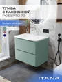Тумба с раковиной в ванную ИТАНА Роберто, подвесная 4657865076969