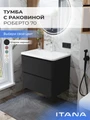 Тумба с раковиной в ванную ИТАНА Роберто, подвесная 4657865076969
