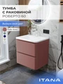 Тумба с раковиной в ванную ИТАНА Роберто, подвесная 4657865076969