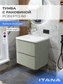Тумба с раковиной в ванную ИТАНА Роберто, подвесная 4657865076969