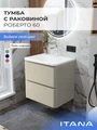 Тумба с раковиной в ванную ИТАНА Роберто, подвесная 4657865076969