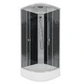 Душевая кабина Niagara Eco NG-3504-14BLACK (90х90х215) средний поддон(26см),стекло мозаика,4 места 3504