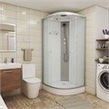 Душевая кабина Niagara Eco E80/13/MT (80х80х215) низкий поддон(13см),стекло матовое,3 места E80/13/MT