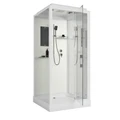Душевая кабина Niagara Standart ST80/15Q (80х80х215) квадрат,поддон 15см,распашная,проф.белый,3 места ST80/15Q