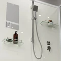 Душевая кабина Niagara Standart ST120/90/15Q/BK (120х90х200) прямоугольник,поддон 15см,распашная,проф.белый,без крыши,3 места ST120/90/15Q/BK