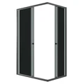 Душевое ограждение Niagara Eco NG-1018-14QT (100х80х190) прямоугольник,раздвижное,черный,стекло тонированное,1 место NG-1018-14QT