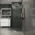 Душевое ограждение Niagara Eco NG-1009-14D (90х90х190) трапеция,распашное,хром,стекло прозрачное,1 место NG-1009-14D