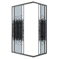 Душевое ограждение Niagara Eco NG-1012-14QBLACK (120х80х190) прямоугольник,раздвижное,черный,стекло мозаика,1 место NG-1012-14QBLACK