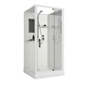Душевая кабина Niagara Standart ST80/15Q/BK (80х80х200) квадрат,поддон 15см,распашная,проф.белый,без крыши,3 места ST80/15Q/BK