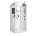 Душевая кабина Niagara Standart ST80/15Q/BK (80х80х200) квадрат,поддон 15см,распашная,проф.белый,без крыши,3 места ST80/15Q/BK