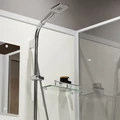 Душевая кабина Niagara Standart ST80/15Q/BK (80х80х200) квадрат,поддон 15см,распашная,проф.белый,без крыши,3 места ST80/15Q/BK