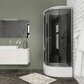 Душевая кабина Niagara Eco E80/26/TN (80х80х215) средний поддон(26см),стекло тонированное,4 места E80/26/TN