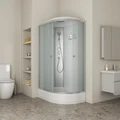 Душевая кабина Niagara Eco E120/80/26L/MT (120х80х215) средний поддон(26см),стекло матовое,4 места E120/80/26L/MT