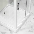 Душевая кабина Niagara Standart ST90/15Q/BK (90х90х200) квадрат,поддон 15см,распашная,проф.белый,без крыши,3 места ST90/15Q/BK
