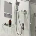 Душевая кабина Niagara Standart ST90/15Q/BK (90х90х200) квадрат,поддон 15см,распашная,проф.белый,без крыши,3 места ST90/15Q/BK