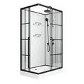 Душевая кабина Niagara Standart ST120/80/15QR/KL/BKT (120х80х225) поддон низкий(15см),черный,стекло прозрачное,3 места ST120/80/15QR/KL/BKT