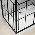 Душевая кабина Niagara Standart ST120/80/15QR/KL/BKT (120х80х225) поддон низкий(15см),черный,стекло прозрачное,3 места ST120/80/15QR/KL/BKT